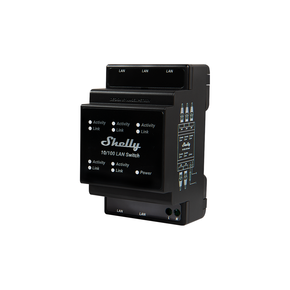 SHELLY 4 PORT LAN SWITCH