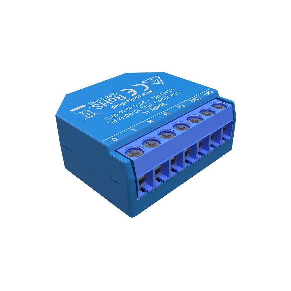 Shelly 1L +Bypass:  WiFi-operated relay switch - No neutral needed